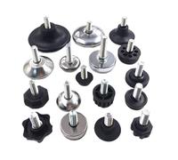 WMYOZDC Pie de Altura Regulable con Tornillo M10, Base de pie for Mueble de nivelación, diámetro 16/18/20/23/27/28 mm, 2/4/8 Piezas(50mm Dia. M10x15mm,2pcs)