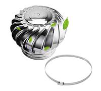 WMYYZYQ Ventilador de techo de acero inoxidable 304 no eléctrico, ventilación de techo para ventilador de tapa de ventilación a prueba de fugas, turbinas de viento, ventilación de aire de ático