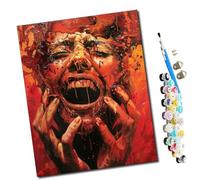 WMZPOY Paint by Numbers Adults Un grito desgarrador DIY Paint by Numbers Paints for Paint by Numbers Canvas Painting Pictures Decoration(16" x 20") frameless