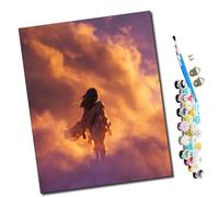 WMZPOY Paint by Numbers Caminante de nubes DIY Paint by Numbers Paints to Paint by Numbers Kit with Brushes and Acrylic Paints 40x50cm