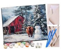 WMZPOY Pintar por números adultos Idilio de Yukiya DIY pintar por números, pinturas para niños, paint by numbers lienzos para pintar cuadros decoración (16" x 20")