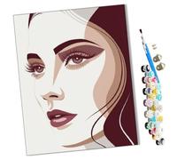WMZPOY Pintar por números adultos Mirada profunda DIY pintar por números, pinturas para niños, paint by numbers lienzos para pintar cuadros decoración (16" x 20")