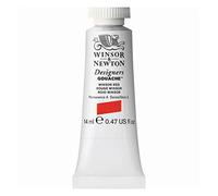 Winsor & Newton Designers Gouache - Pintura Gouache para Dibujo, Ilustración, Diseño - Acuarela Opaca, Tubo de 14ml, Color Rojo Winsor