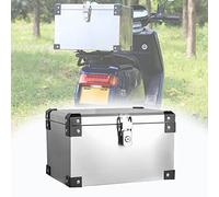Wnanch 22/28/42/55/68/88 litros Baúl De Moto Maletero De Scooter Acero Inoxidable Universal Topcase Caja De Moto (Size : 22L)