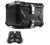 Wnanch Universal Baúl De Moto Scooter Maleta Topcase Aluminio 28L 36L 45L 55L 65L 80L 100L Caja De Moto Cajón para Moto, Baul Moto 2 Cascos(C-80L)