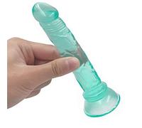 WNBXZ Anal Dildo Realista Dildo Mini Dildo Soft Silicone Material con Una Potente Ventosa Pequeño Y Hermoso Enchufe Anal Una Variedad De Colores para Su Elección Juguetes Sexuales para Parejas,Verde