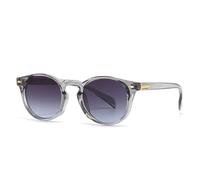 WNCKSQ Gafas de sol de moda con diseño de uñas de arroz, estilo callejero, redondas, para mujer (grises)