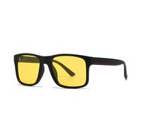 WNCKSQ Gafas de sol polarizadas modernas con montura cuadrada y estilo moderno para hombre (amarillas)