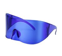 WNCKSQ Gafas de sol rectangulares con máscara para mujer y hombre, estilo punk, estilo steampunk, de gran tamaño, color azul C7, 1