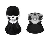 Wnddle Ghost Mask, Pasamontañas Calavera, Pasamontañas, Máscaras de Terror, Calavera Máscaras de Terror Máscara de Cara Completa, para Moto Piscina equitación y por Hallowmas