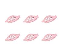 WNDUOKXH 6 unids/set de resina para el cabello sin garras gruesas sin pinza para el cabello, garras ligeras con resorte alto, pinzas para el cabello fáciles de abrir, rosa, 12.4 * 3.4 * 4.7 CM