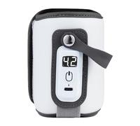 WNDUOKXH calentador de biberones con pantalla LCD y ajuste de temperatura con facilidad cubierta ajustable de PU para calentador de biberones con pantalla LCD, Azul