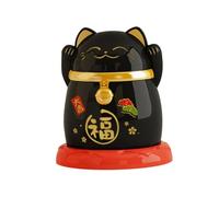 WNDUOKXH Estuche para Guardar Palillos de Dientes, Elegante y Atractivo Estuche con Tapa para el hogar, para Guardar hisopos de algodón, Multiusos, Negro, 6.6 x 7.7 cm