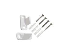 WNDUOKXH Guía de piso práctica para puerta de granero. Guía inferior metal con forma L ajustable y construcción para herrajes puertas corredizas. Guías riel para puertas corredizas granero