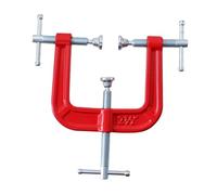 WNDUOKXH La abrazadera de tres vías evita la deformación y proporciona un soporte sólido para diversas aplicaciones, incluido el procesamiento de vidrio y mármol, prensa gabinete, soldadura y