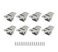WNDUOKXH Mini carrito organizador de ruedas de perfil bajo y suave para muebles, con 4 ruedas 0,5 pulgadas y placa fija, tipo+1