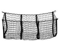 Wnfmjqe Cubierta Carga Retráctil Red Malla Elástica para Maletero Coche, Organizador Almacenamiento para La Parte Trasera Nailon, Soporte Red para Equipaje Privacidad Cargo(Negro)