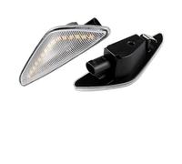 Wnfmjqe Luces Trasera Espejo Indicadoras 2 Luces LED Dinámicas Laterales Intermitentes Para X3, F25, Para X5, E70, Para X6, E71, E72 2007, 2008, 2009, 2010, 2011, 2012, 2013 2014(Clear NO Dynamic)