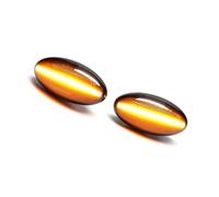 Wnfmjqe Luces Trasera Espejo Indicadoras 2 Luces LED Dinámicas Señal Giro, Intermitentes Luces Posición Laterales Secuenciales Para Citroen C1, C2, Para C3, Para C5 C6.(No dynamic Black)