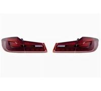 Wnfmjqe Para Serie 5 G30 G38 M5 2010-2019 Luces Traseras LED Automóvil Animación Lámparas Traseras Conjunto Luces Traseras LED Electrodomésticos Automóviles Piloto posterior(Rojo)