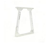 WNGJZZYC 1 Pieza Patas de Mesa de Acrílico, Base Trapezoidal Resistente para Mesa de Comedor, Patas Modernas Efecto Levitación para Mesa de Pasillo, Proyectos DIY(50x72cm/20x28in)