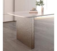 WNGJZZYC 1 Pieza Patas de Mesa de Acrílico, Juego de Patas de Escritorio Flotante Moderno, Proyectos DIY, Panel Grueso de 8mm para Soporte Estable en Mesas de Comedor y Centro(Brown,50x70cm/20x28in)