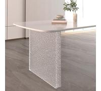 WNGJZZYC 1 Pieza Patas de Mesa de Acrílico, Juego de Patas de Escritorio Flotante Moderno, Proyectos DIY, Panel Grueso de 8mm para Soporte Estable en Mesas de Comedor y Centro(White,40x70cm/16x28in)