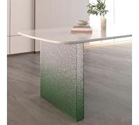 WNGJZZYC 1 Pieza Patas de Mesa de Acrílico, Juego de Patas de Escritorio Flotante Moderno, Proyectos DIY, Panel Grueso de 8mm para Soporte Estable en Mesas de Comedor y Centro(Green,60x70cm/24x28in)