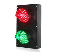 WNGJZZYC Semáforo 100mm, Semáforos Roja/Verde, Semaforo LED, Carcasa de Metal, Señales De Seguridad Vial Impermeable IP65, para Garajes Exteriores, Obras en Muelles