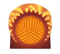 WNGJZZYC Semáforo LED de 200mm, Luces Individuales de Color Rojo, Verde y Amarillo, Señales de Trafico, Semáforos, Carcasa de Plástico, para Carreteras, Cabinas de Peaje(Yellow)