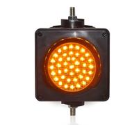 WNGJZZYC Semáforo LED, Semáforos DC12V/24V, Semáforo Monocromático, Señales de Trafico Roja/Verde/Amarilla, Semáforo Industrial de 100mm(Yellow)