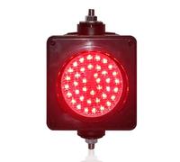 WNGJZZYC Semáforo LED, Semáforos DC12V/24V, Semáforo Monocromático, Señales de Trafico Roja/Verde/Amarilla, Semáforo Industrial de 100mm(Red)