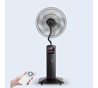 WNGJZZYC Ventilador Agua Fria de 43cm/50cm para Exteriores, 3 Niveles de Velocidad del Viento, Giro de 90° Ajustable, con Función de Rociado y Pedestal de Aire Frío para Patios(Black,44.5cm/17.5in)