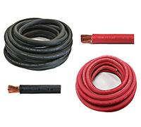 WNI Cable de cobre negro y cable rojo ultra flexible para soldadura y batería, calibre 00, 1,5 m cada uno, fabricado en Estados Unidos, para coche, inversor, autocaravana, instalación solar