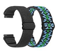 WNIPH Compatible con Correas de Reloj de 18mm 19mm 20mm 22mm 24mm, Pulsera de Repuesto de Liberación Rápida, Correas Ajustables de Nailon Elástico Solo Loop,Adecuado para Hombres y Mujeres