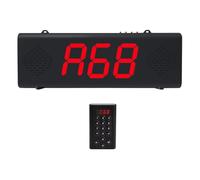 WNKRUN Sistema de Llamada inalámbrico, Buscapersonas Llamadas de Larga Distancia, Timbre para Negocios, Carcasa de Aleación de Aluminio (Pantalla + Teclado) - 39L49T