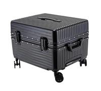 Wnota Maletas Continúe La Maleta Ancha De La Manija del Equipaje 20inch, Hardshell con El Hilandero del Marco De Aluminio Maleta con Ruedas (Color : Black, Size : 20inch)