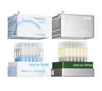 WNP Set De Sérum: Sérum Ultra Hidratante Con Ácido Hialurónico 4D Al 3% + Sérum Reafirmante En Suspensión De Aceite De Emergencia Para Hidratación Y Reparación De La Piel | Viales Monodosis Para Piel