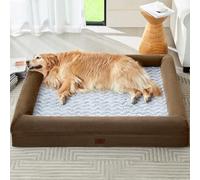 WNPETHOME Camas lavables para perros de gran tamaño, cama para perros XXXL, cama ortopédica para perros con funda extraíble e impermeable, cama extragrande para perros con lados de refuerzo para