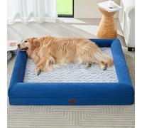 WNPETHOME Camas lavables para perros grandes, sofá ortopédico para perros con funda extraíble e impermeable, cama extragrande para perros con lados de refuerzo para dormir, sofá cama para perros