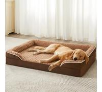 WNPETHOME Camas para perros de gran tamaño, sofá cama ortopédica lavable con forro impermeable y parte inferior antideslizante para dormir mascotas