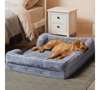WNPETHOME Camas para perros de gran tamaño, sofá cama ortopédica lavable con forro impermeable y parte inferior antideslizante para dormir mascotas