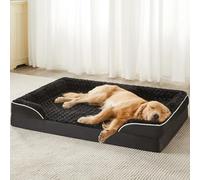 WNPETHOME Camas para perros de gran tamaño, sofá cama ortopédica lavable con forro impermeable y parte inferior antideslizante para dormir mascotas