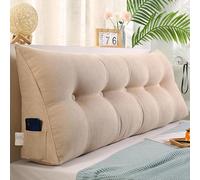 WNRLL 01,180x20x50cm, Almohada Lumbar Triangular para cabecero de Cama Dormitorio reposacabezas de Cama cojín de Respaldo de Lectura Almohada de Lectura cojín Lumbar