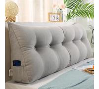 WNRLL 03,120x20x50cm, Almohada Lumbar Triangular para cabecero de Cama Dormitorio reposacabezas de Cama cojín de Respaldo de Lectura Almohada de Lectura cojín Lumbar