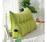 WNRLL Almohadas Cuña para Cabecero de Cama Almohada Triangular de Lectura Cojín de Apoyo Lumbar Respaldo de Cintura Cojín Suave para Sofá Cama,21,80x50x20cm/30x20x8in