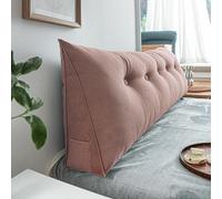 WNRLL Almohadas Cuña para Cabecero de Cama Almohada Triangular de Lectura Cojín de Apoyo Lumbar Respaldo de Cintura Cojín Suave para Sofá Cama,16,150x50x20cm/59x20x8in