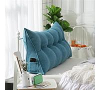 WNRLL Almohadas Cuña para Cabecero de Cama Almohada Triangular de Lectura Cojín de Apoyo Lumbar Respaldo de Cintura Cojín Suave para Sofá Cama,25,120x50x20cm/47x20x8in