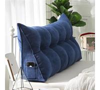 WNRLL Almohadas Cuña para Cabecero de Cama Almohada Triangular de Lectura Cojín de Apoyo Lumbar Respaldo de Cintura Cojín Suave para Sofá Cama,23,200x50x20cm/79x20x8in