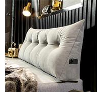 WNRLL Almohadas Cuña para Cabecero de Cama Almohada Triangular de Lectura Cojín de Apoyo Lumbar Respaldo de Cintura Cojín Suave para Sofá Cama,04,60x50x20cm/24x20x8in